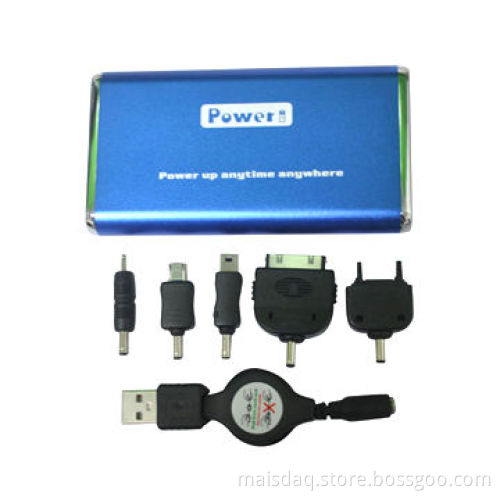6000mAh Portable Battery Power Charger, 1000mA Charging Current